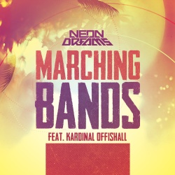 Обложка трека 'NEON DREAMS & Kardinal OFFISHALL - Marching Bands'